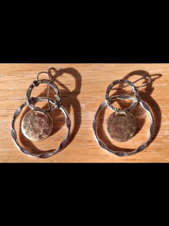 Robert Lee Morris Jewelry - EUC Vintage Robert Lee Morris Silver & Gold Tone Orbital Drop Earring Jewelry